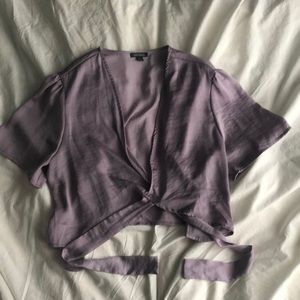 Wild Fable Lilac Silk Tie Top